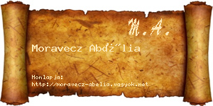 Moravecz Abélia névjegykártya